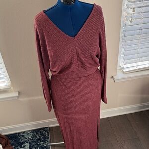 Anthropologie Maxi Sweater Dress